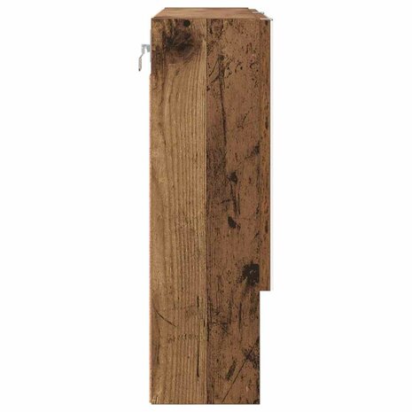 Spiegelkast met plank Oud hout 59 x 17 x 55 cm Bewerkt hout 7