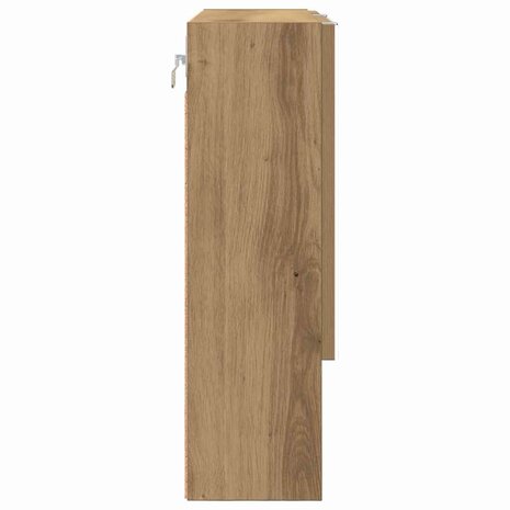 Spiegelkast met plank artisanaal eikenkleurig 59 x 17 x 55 cm 7