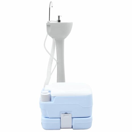 Camping Toilet 2 pcs Blauw en Wit 50.5 x 33 x 103 cm 4