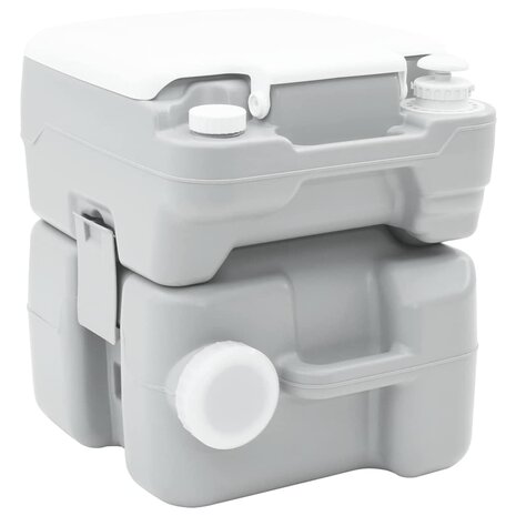 Camping Toilet Grijs 41.5 x 36.5 x 42 cm 3