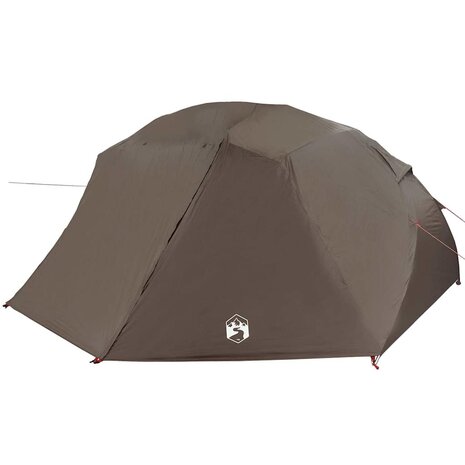 Vistent met dak Bruin 514 x 465 x 187 cm Polyester 2