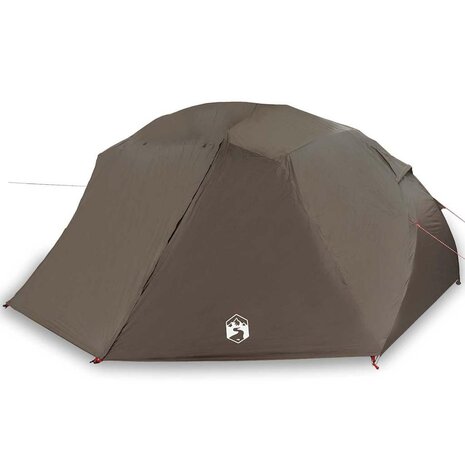 Vistent met dak Bruin 514 x 465 x 187 cm Polyester 3