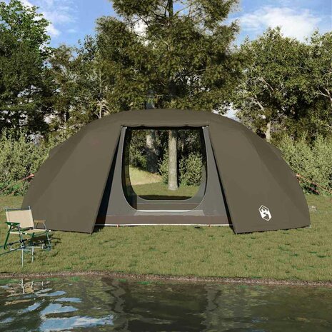 Vistent met dak Bruin 514 x 465 x 187 cm Polyester 4