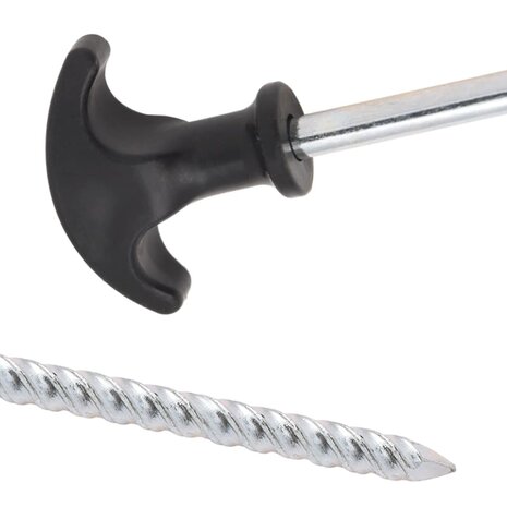 Tentharingen 24 st Ø7 mm 30 cm gegalvaniseerd staal 5