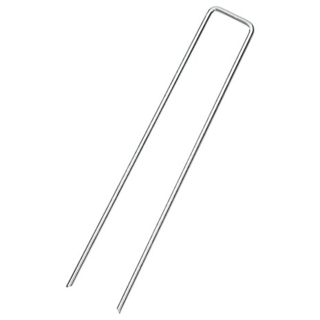 Grondharingen 25 st U-vormig 20x3,5 cm gegalvaniseerd staal 2