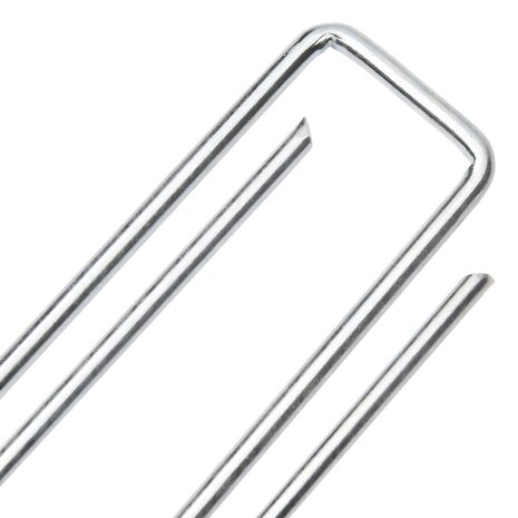Grondharingen 25 st U-vormig 20x3,5 cm gegalvaniseerd staal 4