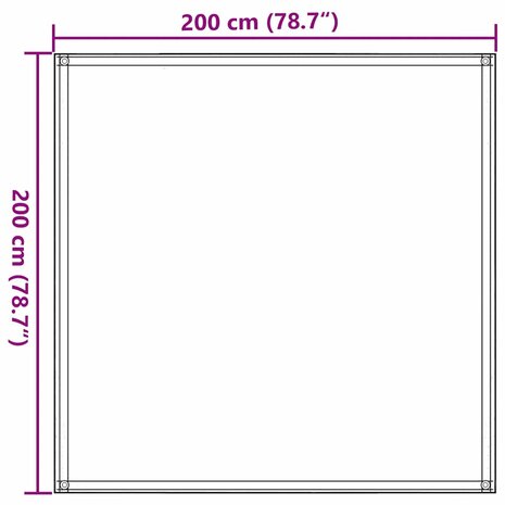 Tenttapijt 200x200 cm beige 7