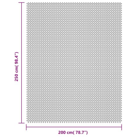 Tenttapijt 2,5x2 m crèmekleurig 7