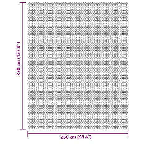 Tenttapijt 3,5x2,5 m crèmekleurig 7