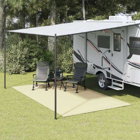 Tenttapijt 4,5x2,5 m crèmekleurig 1