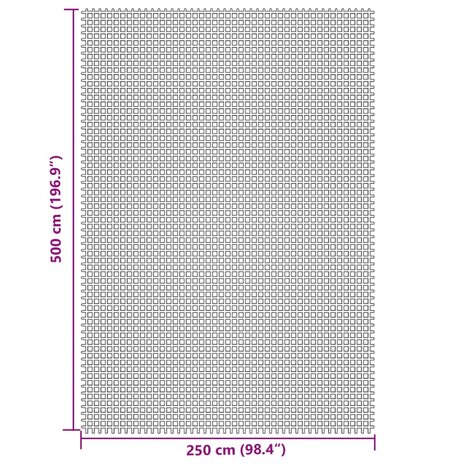 Tenttapijt 5x2,5 m crèmekleurig 6
