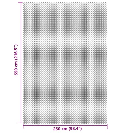 Tenttapijt 5,5x2,5 m crèmekleurig 7