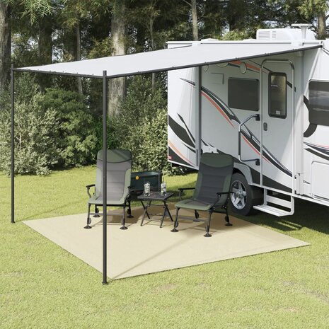 Tenttapijt 4x3 m crèmekleurig 1