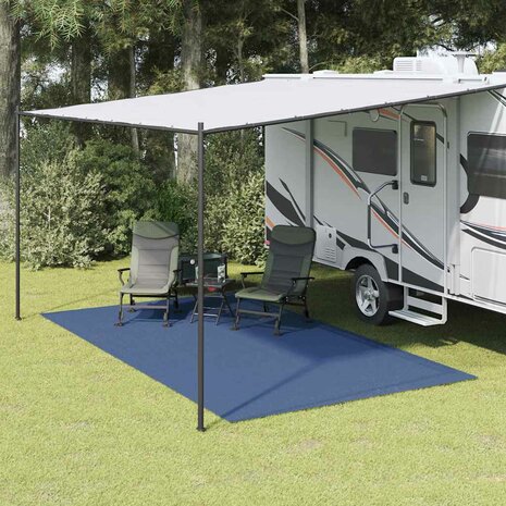 Tenttapijt Blauw 400 × 350 cm Polyester 1