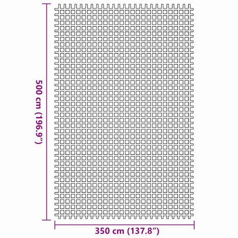 Tenttapijt Groen 500 × 350 cm Polyester 7