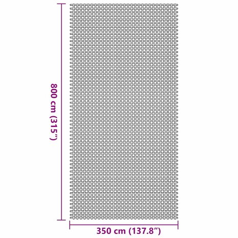 Tenttapijt Groen 800 x 350 cm Polyester 7