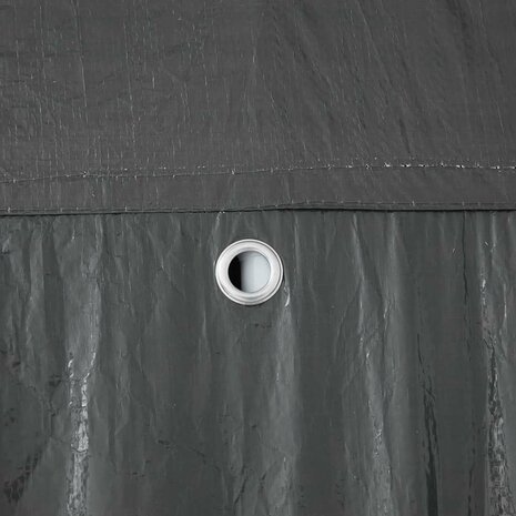 Partytent Antraciet en Wit 400 x 400 x 266 cm 9