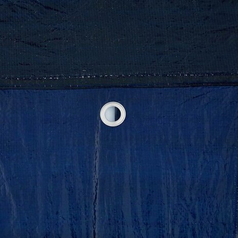 Partytent Blauw en Wit 600 x 400 x 266 cm Polyester en staal 8