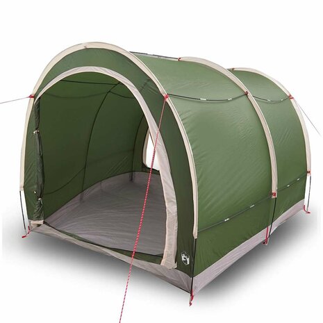 Fietstent met dak met opslag Groen 256 x 222 x 182 cm 3