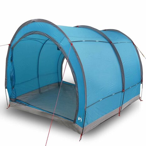 Fietstent met dak met opslag Blauw 256 x 222 x 182 cm 3