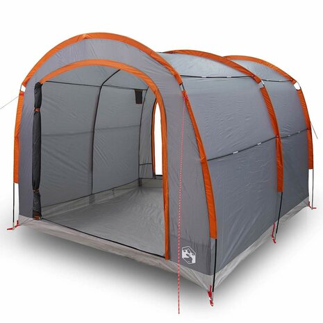Tent met dak Grijs en oranje 268 x 240 x 191 cm Polyester 3