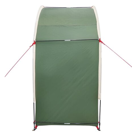 Fietstent met dak met opslag Groen 210 x 90 x 174 cm 6