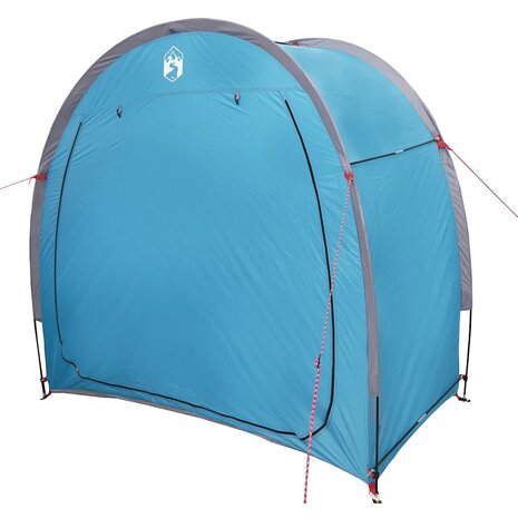 Fietstent met dak met opslag Blauw 210 x 90 x 174 cm 2