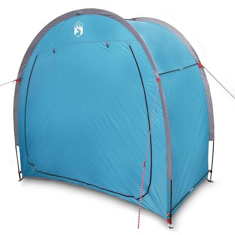 Fietstent met dak met opslag Blauw 210 x 90 x 174 cm 3