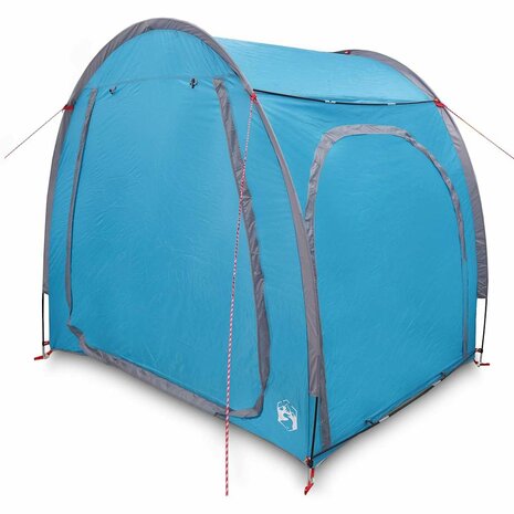 Fietstent met dak met opslag Blauw 218 x 156 x 180 cm 3