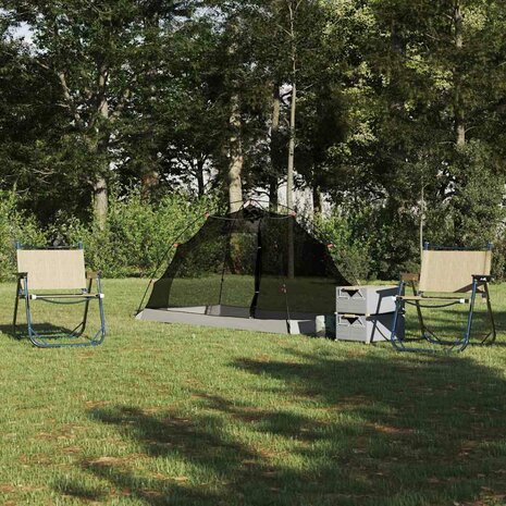 Tent met dak Anders Grijs en zwart 236 x 108 x 120 cm 1