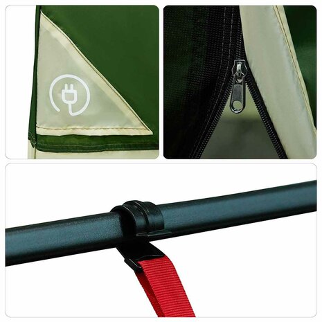 Tent met dak Anders Groen en Zwart 7