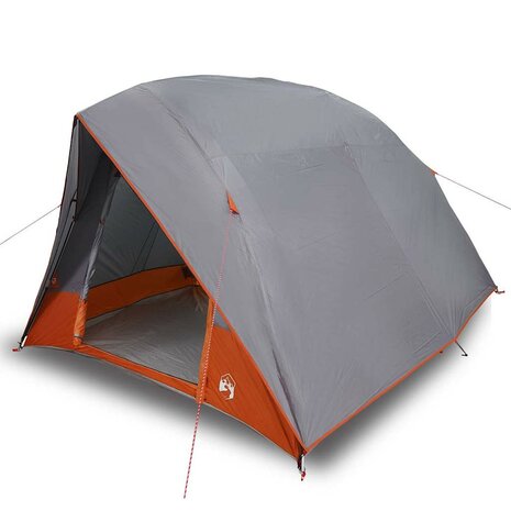 Camping Tent Grijs en oranje 275 x 230 x 140 cm Polyester 3