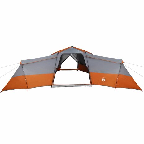 Gezinstent Grijs en oranje 833 x 585 x 216 cm Polyester 5