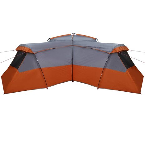 Gezinstent Grijs en oranje 833 x 585 x 216 cm Polyester 6