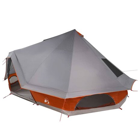 Familie Tipi Tent met dak Grijs en Oranje 680 x 430 x 270 cm 2