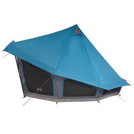 Familie Tipi Tent met dak Blauw en Grijs 508 x 470 x 300 cm 6