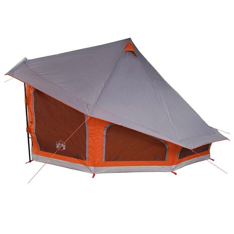 Familie Tipi Tent met dak Grijs en Oranje 508 x 470 x 300 cm 6