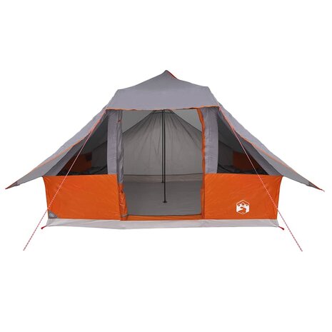 Familie Tipi Tent met dak Grijs en Oranje 364 x 281 x 257 cm 5