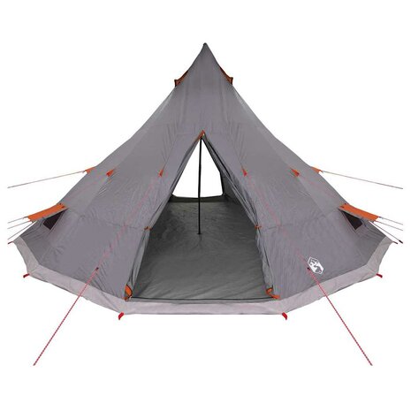 Familie Tipi Tent met dak Grijs en Oranje 560 x 560 x 300 cm 5