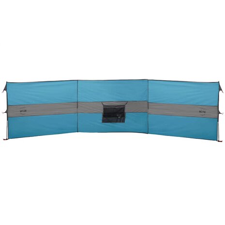 Windscherm camping waterdicht 490x123 cm blauw 6