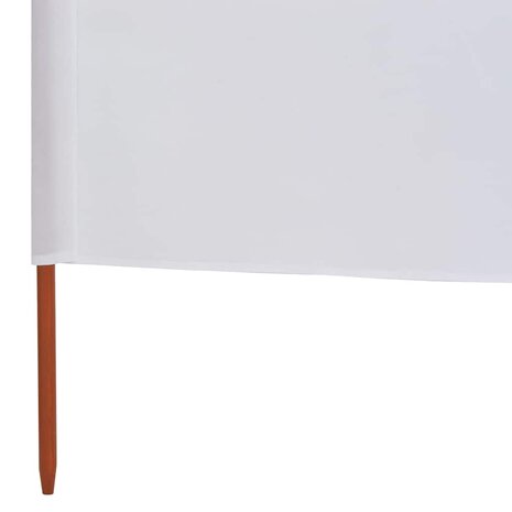 Windscherm 6-panelen 800x120 cm stof zandwit 5