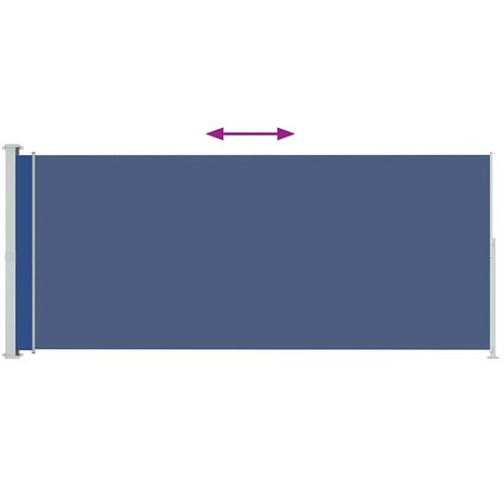Tuinscherm uittrekbaar 180x500 cm blauw 3