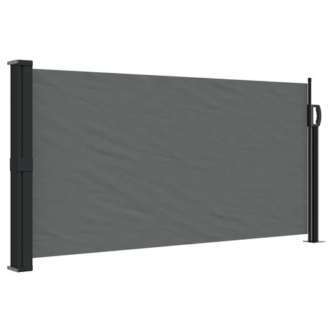 Windscherm uittrekbaar 100x500 cm antracietkleurig 2