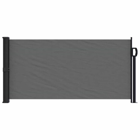Windscherm uittrekbaar 100x500 cm antracietkleurig 3