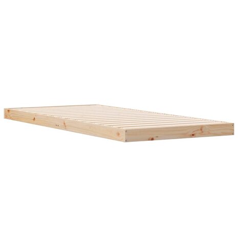 Bedframe Naturel 80 x 210 cm Massief grenenhout 2