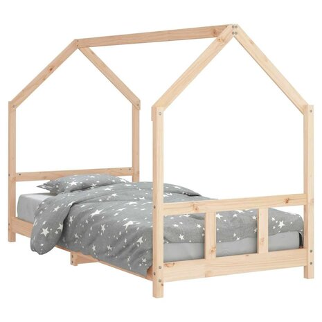 Kinderbedframe 90x200 cm massief grenenhout 2