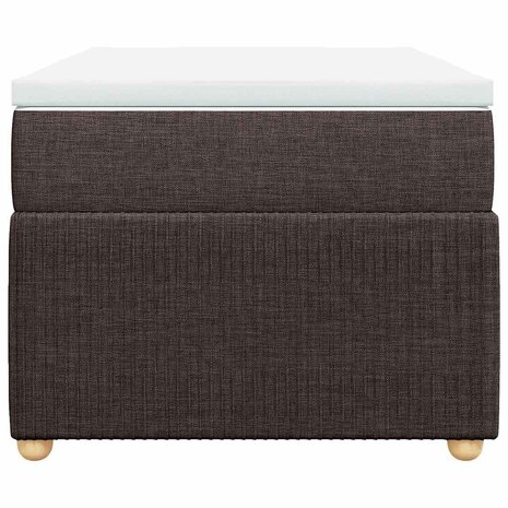 Boxspring met matras stof donkerbruin 80x200 cm 4