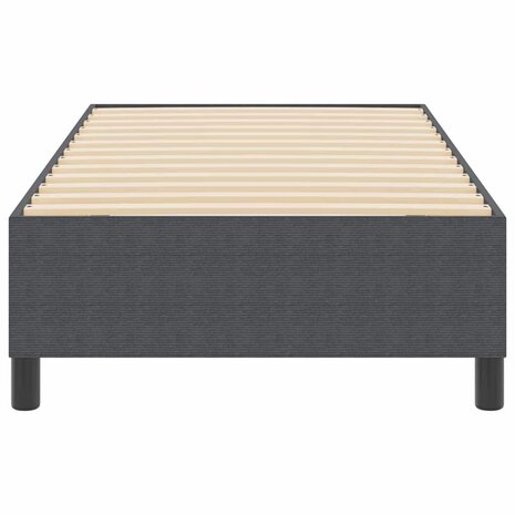 Boxspring bed Donkergrijs 90 x 190 cm Katoenen stof 6