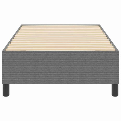 Boxspring bed Lichtgrijs 90 x 200 cm Katoenen stof 6