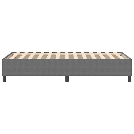 Boxspring bed Lichtgrijs 90 x 200 cm Katoenen stof 7